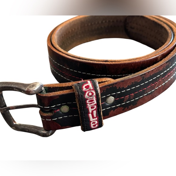 Vintage Dogpile Men’s Leather belt - Picture 1 of 10